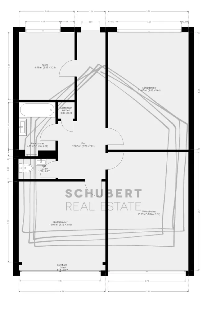 3 Zimmer Wohnung mit 90 m² in Düsseldorf – Bild 4