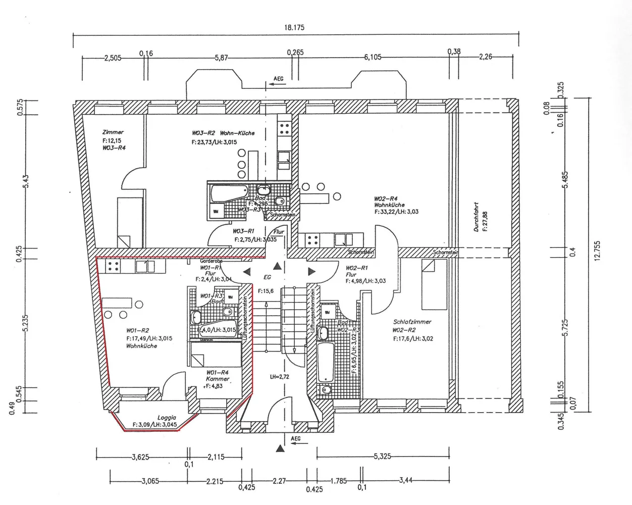 2 Zimmer Wohnung mit 33 m² in Bernau bei Berlin – Bild 2