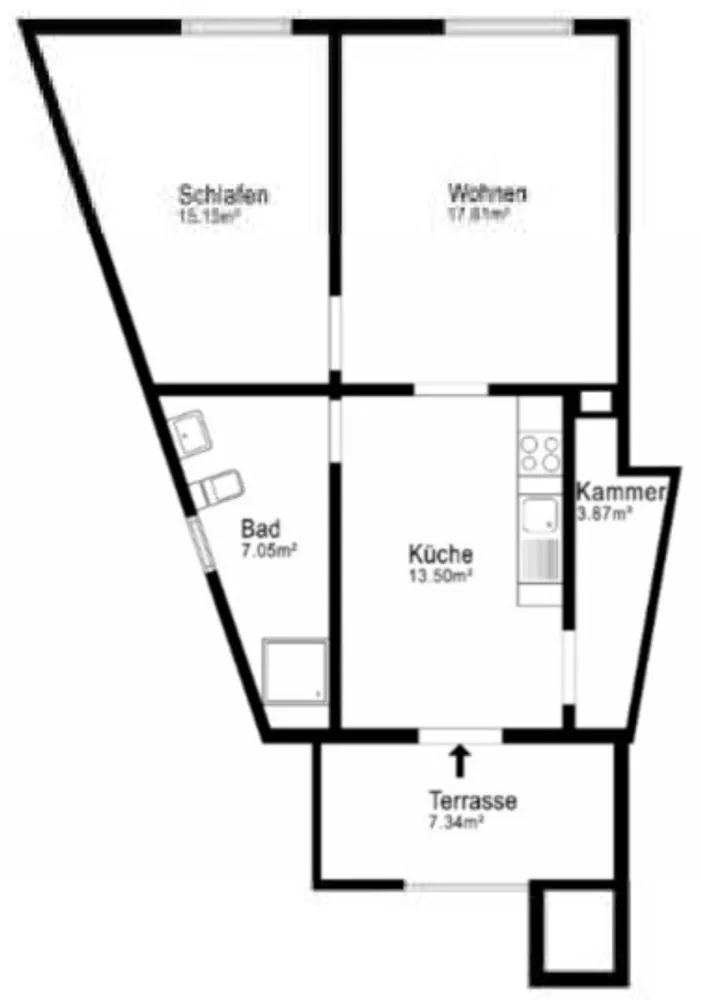 2 Zimmer Wohnung mit 59 m² in Dortmund – Bild 5
