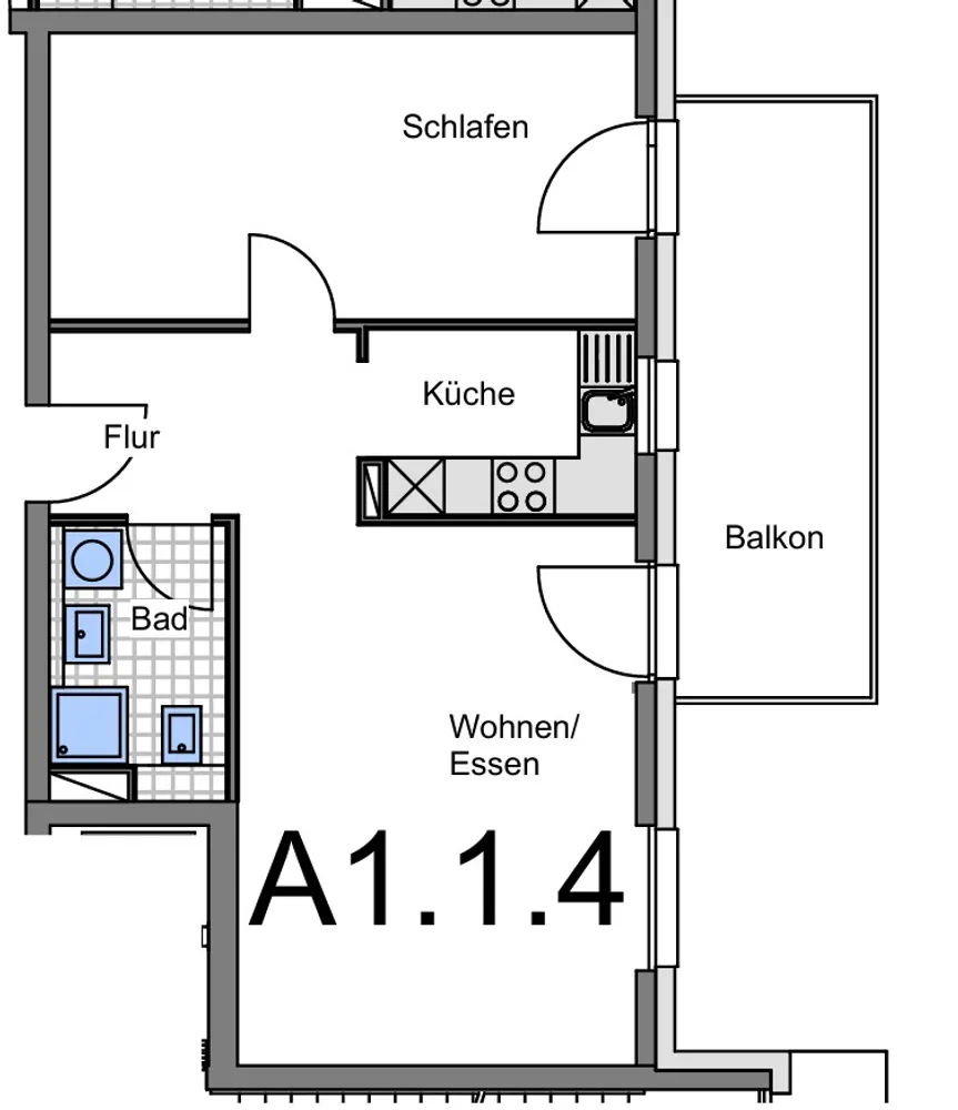 2 room apartment with 64 m² in Darmstadt – Photo 7