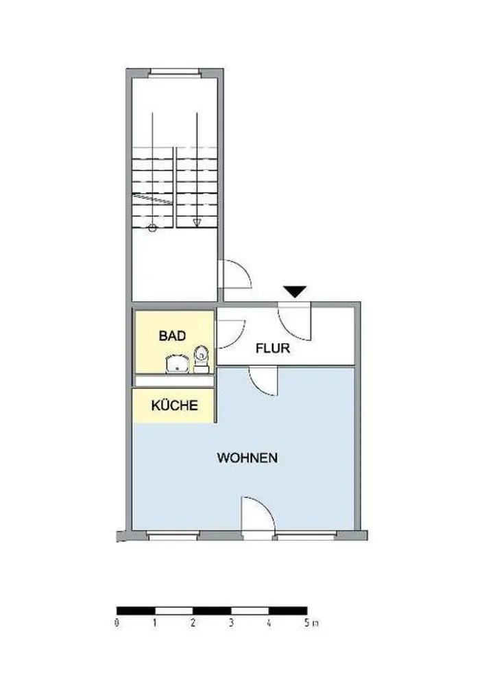 1 Zimmer Wohnung mit 33 m² in Neubrandenburg – Bild 1