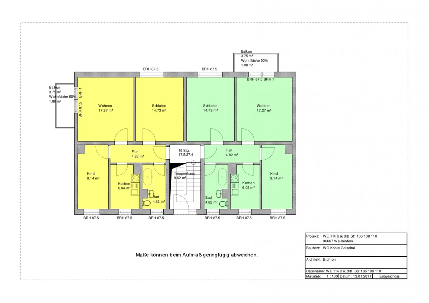3 Zimmer Wohnung mit 58 m² in Weißenfels – Bild 2