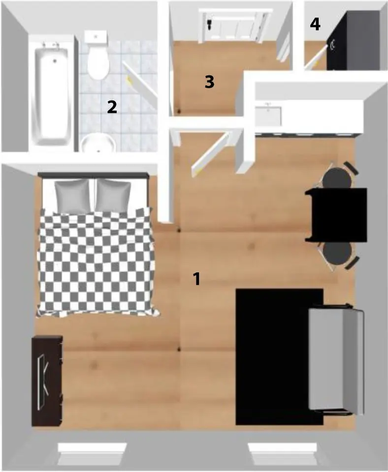 2 Zimmer Wohnung mit 34 m² in Coburg – Bild 9