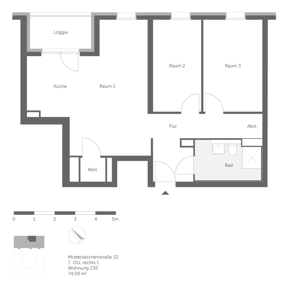 3 Zimmer Wohnung mit 74 m² in Berlin – Bild 8