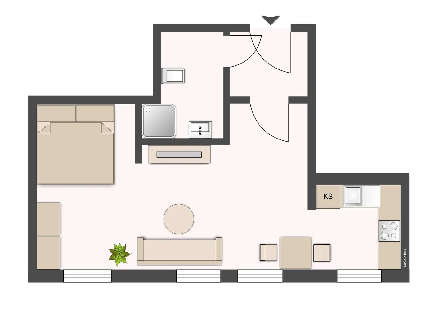 1 Zimmer Wohnung mit 31 m² in Leipzig – Bild 3