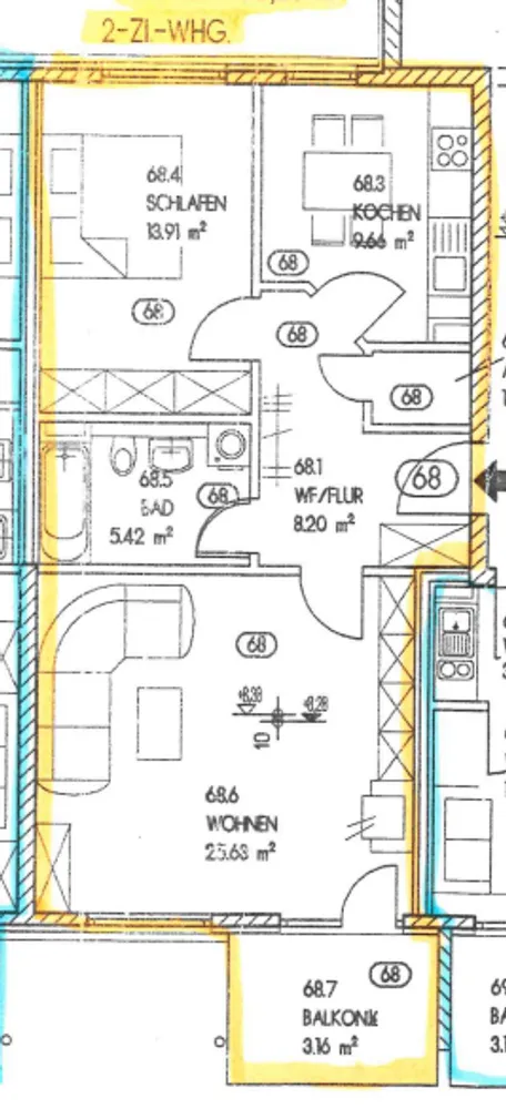 2 Zimmer Wohnung mit 67 m² in Gera – Bild 5