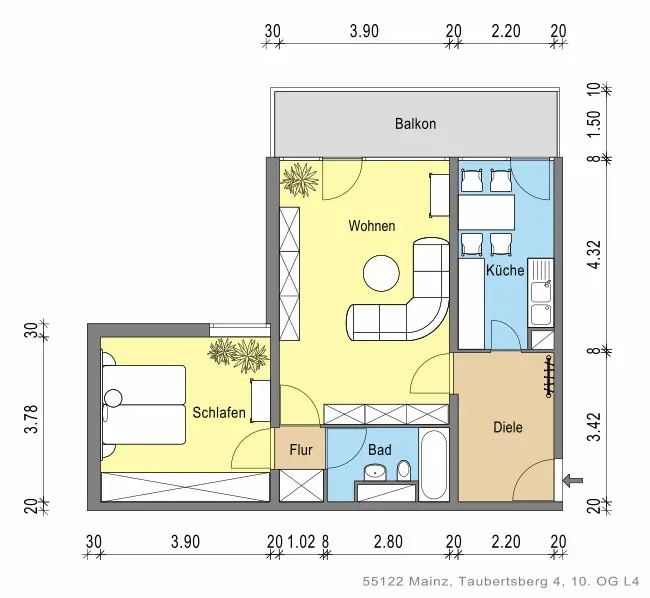 2 Zimmer Wohnung mit 66 m² in Mainz – Bild 5