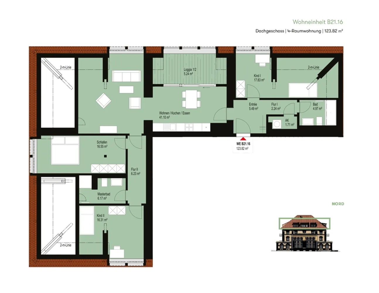 4 Zimmer Wohnung mit 124 m² in Leipzig – Bild 2
