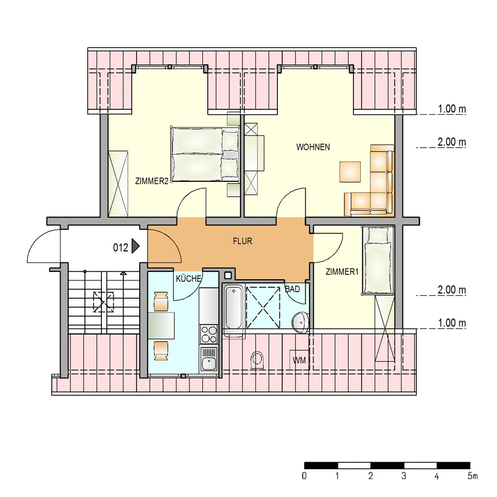 3 Zimmer Wohnung mit 62 m² in Stuttgart – Bild 3