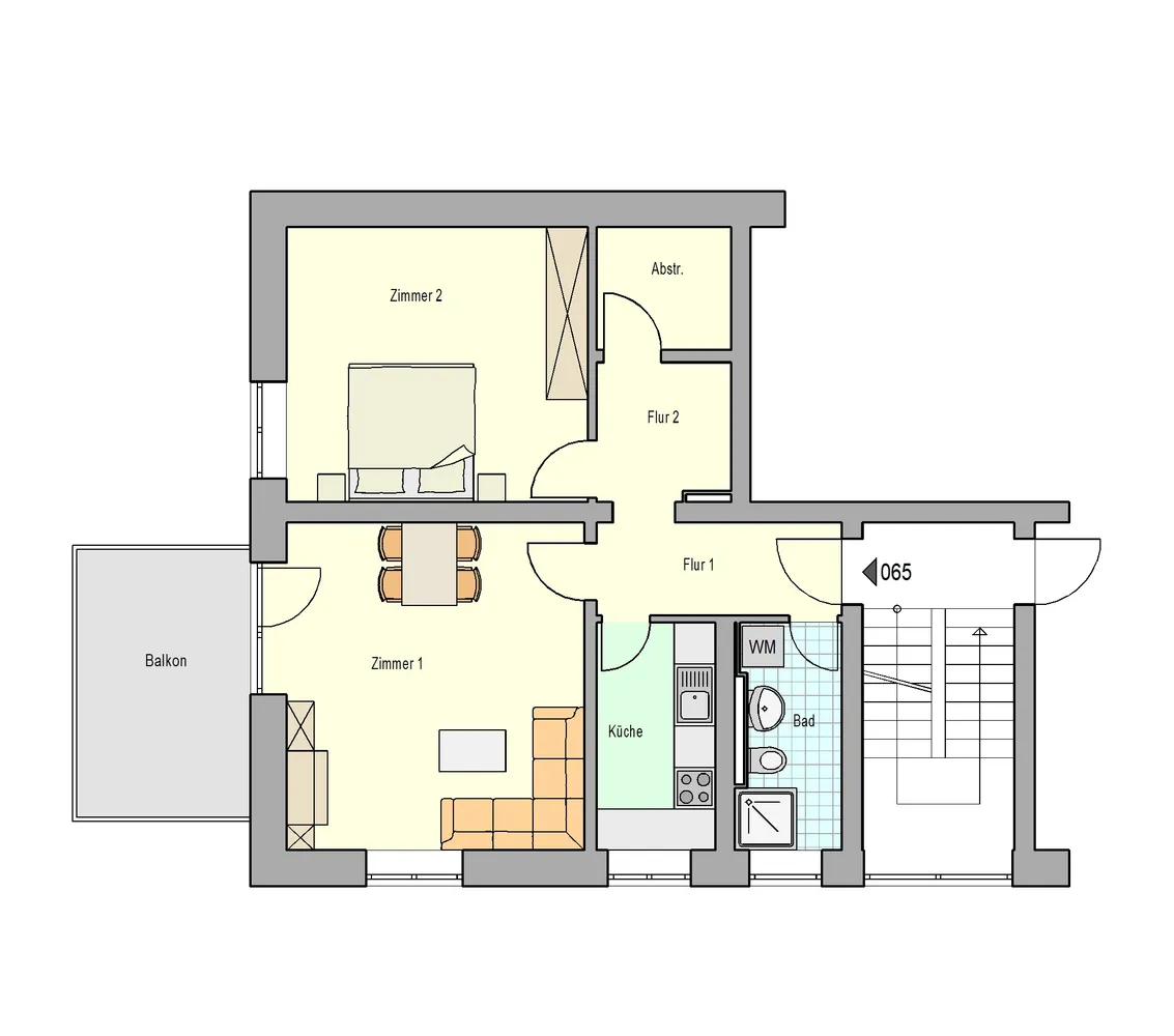 2 Zimmer Wohnung mit 65 m² in Stuttgart – Bild 2