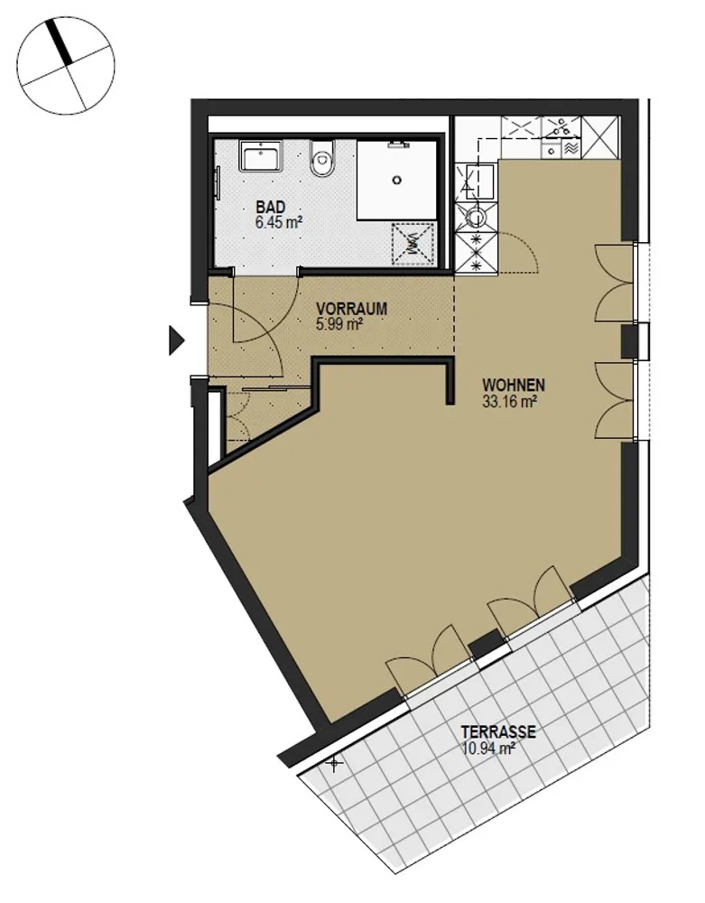 1 Zimmer Wohnung mit 51 m² in München – Bild 12