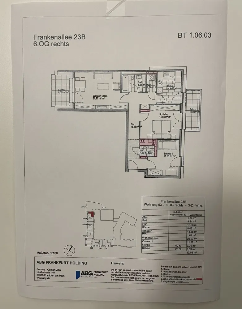 3 Zimmer Wohnung mit 85 m² in Frankfurt am Main – Bild 5