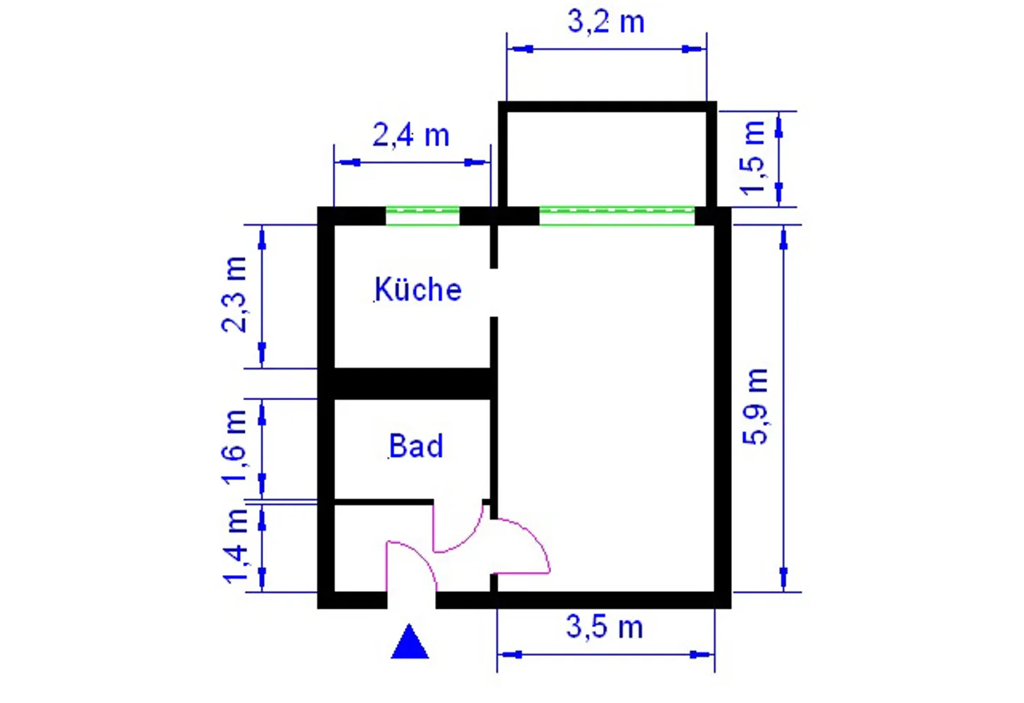1 room apartment with 34 m² in Magdeburg – Photo 4