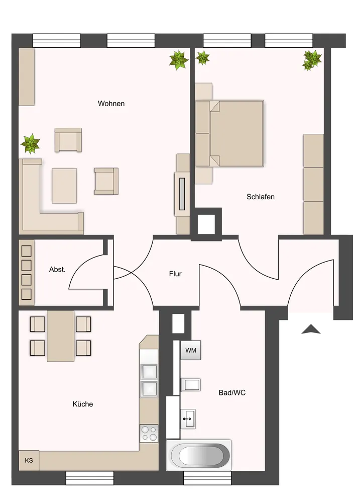 2 Zimmer Wohnung mit 57 m² in Leipzig – Bild 9