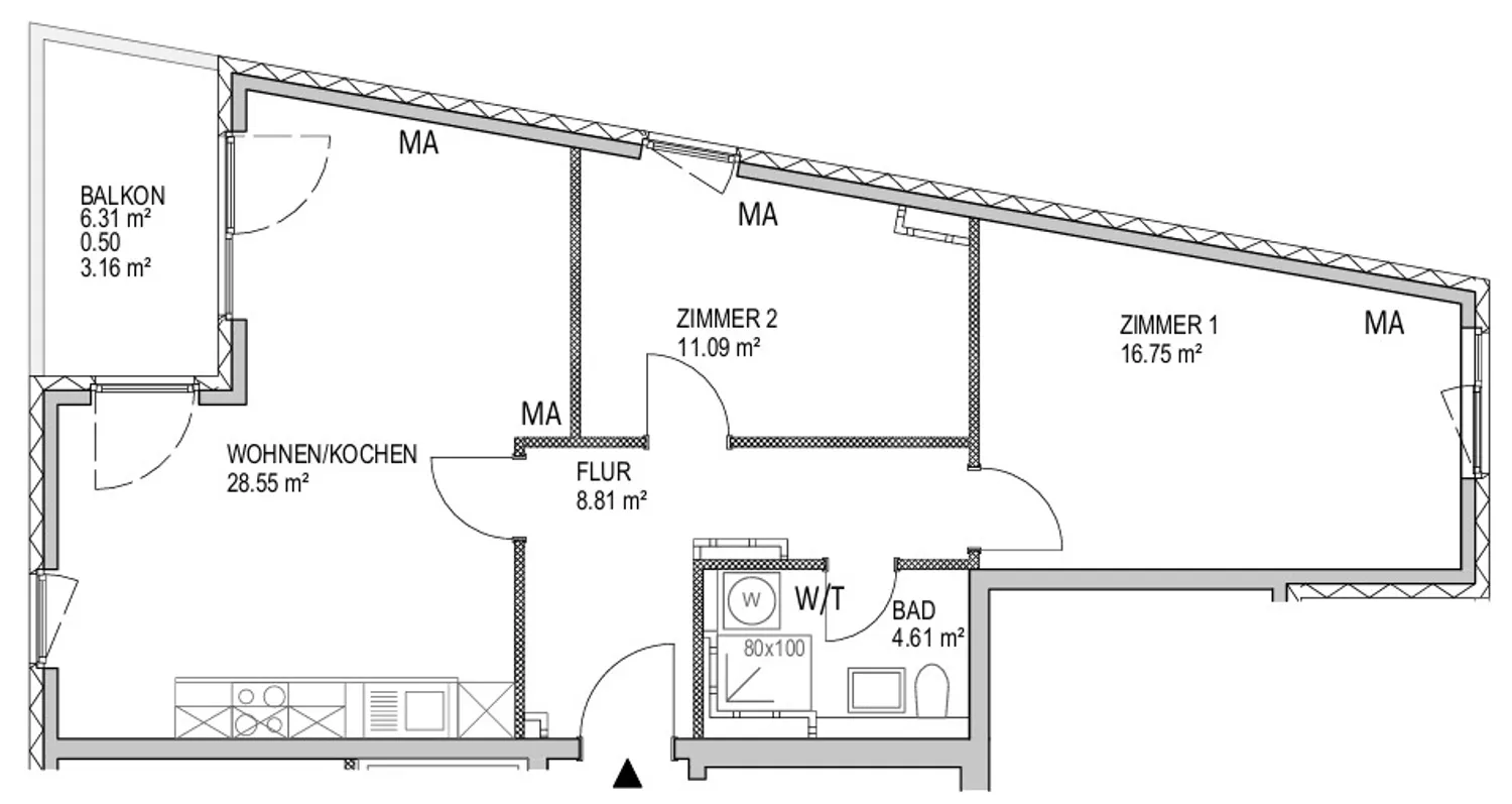 3 Zimmer Wohnung mit 73 m² in Mainz – Bild 9