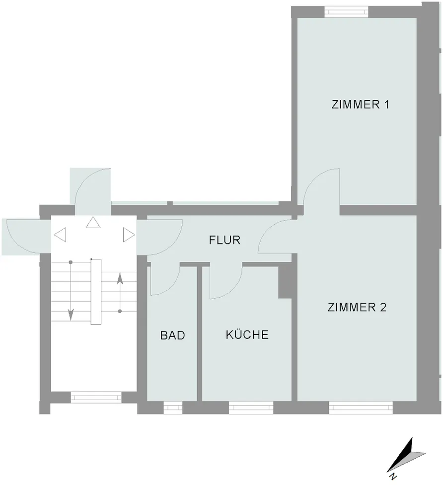 2 Zimmer Wohnung mit 48 m² in Bremen – Bild 1