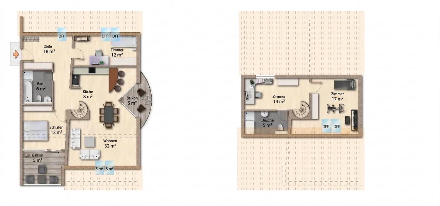 5 room apartment with 135 m² in Dietzenbach – Photo 8