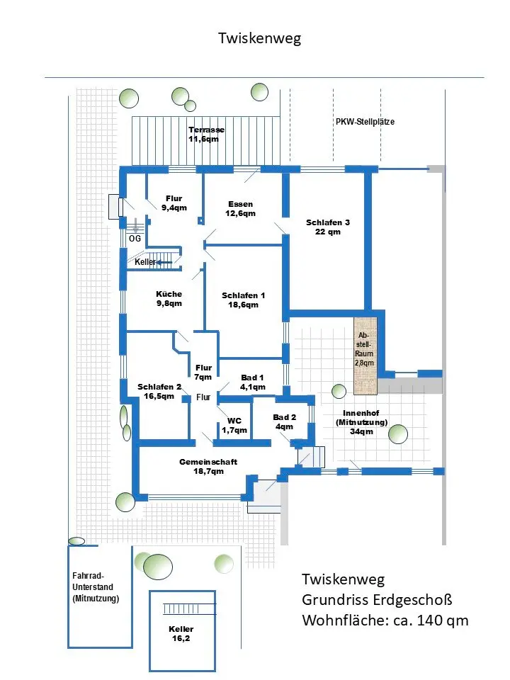 6 Zimmer Wohnung mit 140 m² in Oldenburg – Bild 5