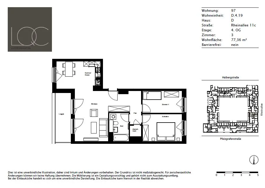 3 Zimmer Wohnung mit 77 m² in Ludwigshafen – Bild 8