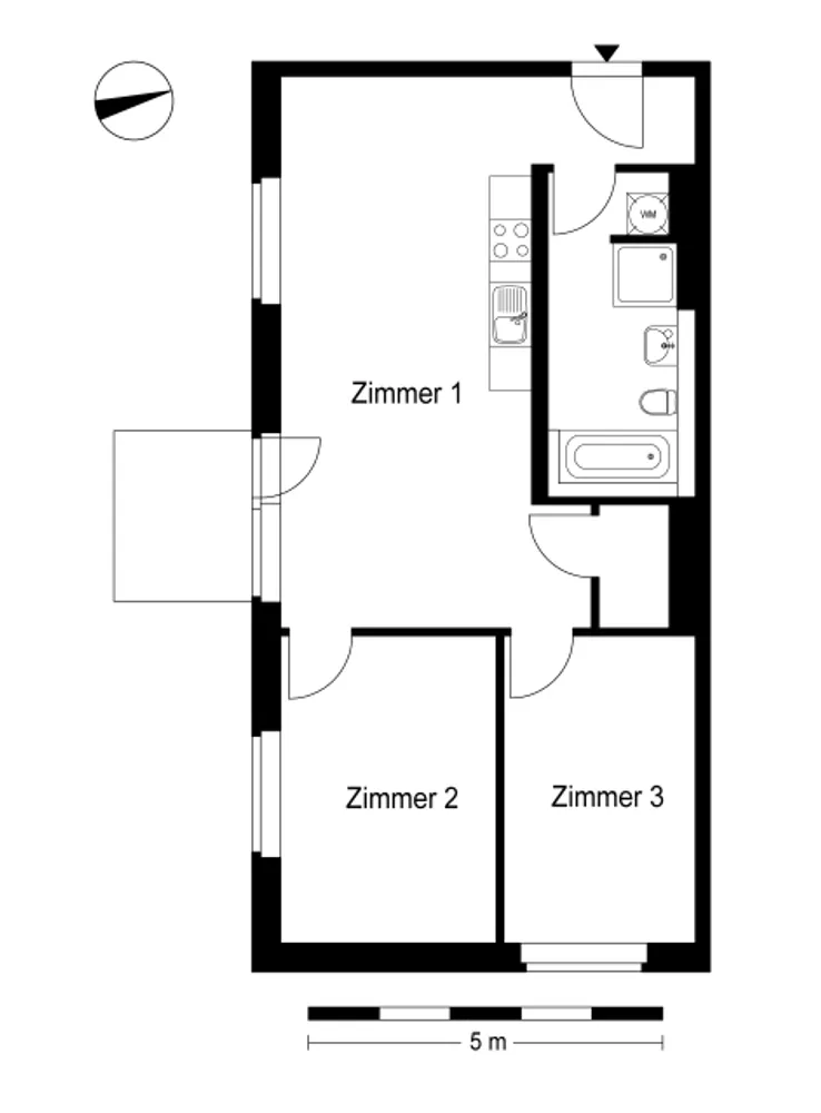 3 room apartment with 70 m² in Berlin – Photo 9