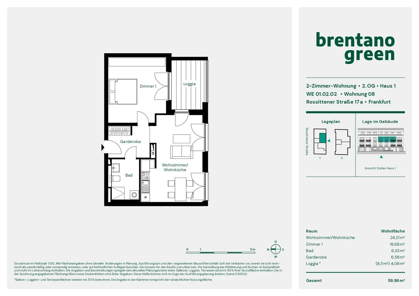 2 Zimmer Wohnung mit 60 m² in Frankfurt am Main – Bild 11