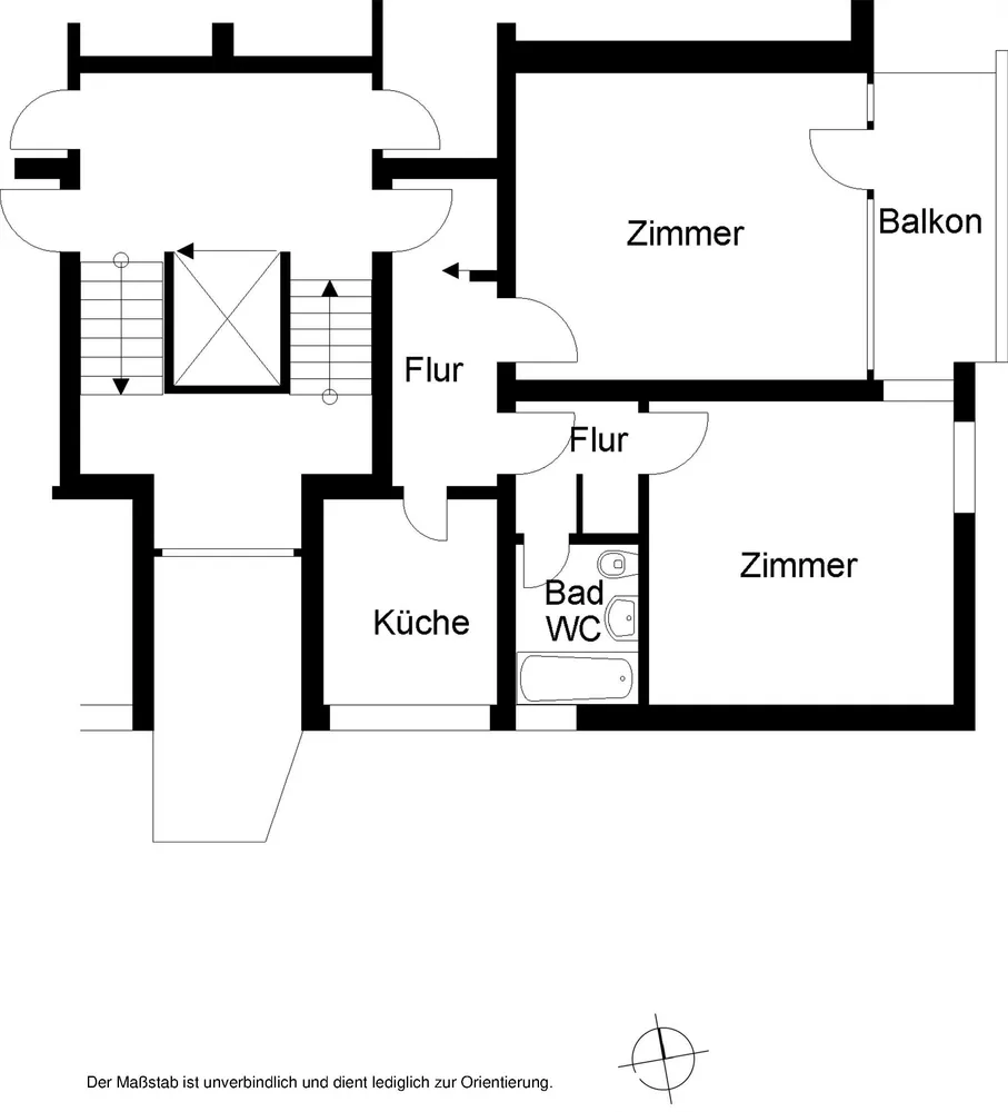 2 room apartment with 56 m² in Bielefeld – Photo 2