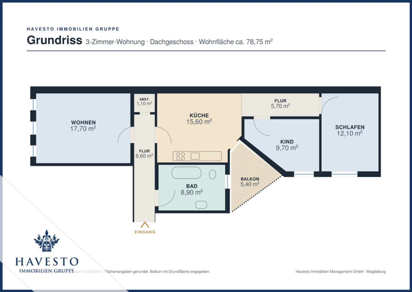 3 room apartment with 79 m² in Magdeburg – Photo 10