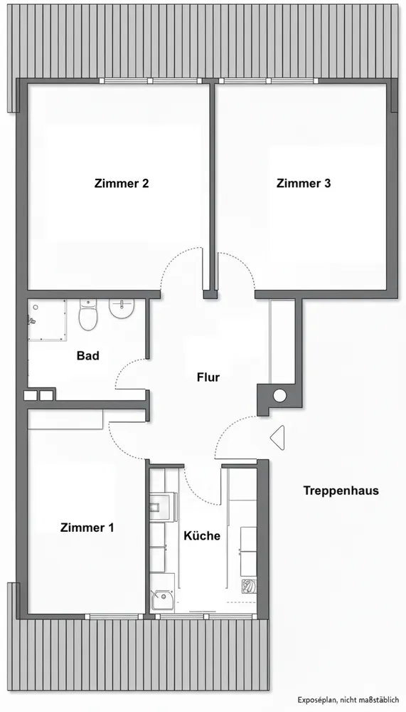 1 Zimmer Wohnung mit 17 m² in Köln – Bild 7
