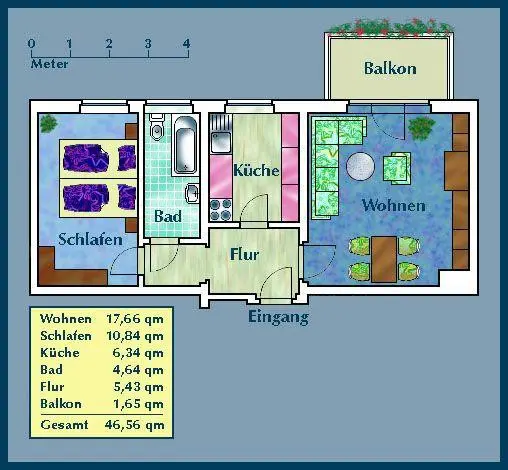 2 Zimmer Wohnung mit 47 m² in Dresden – Bild 9