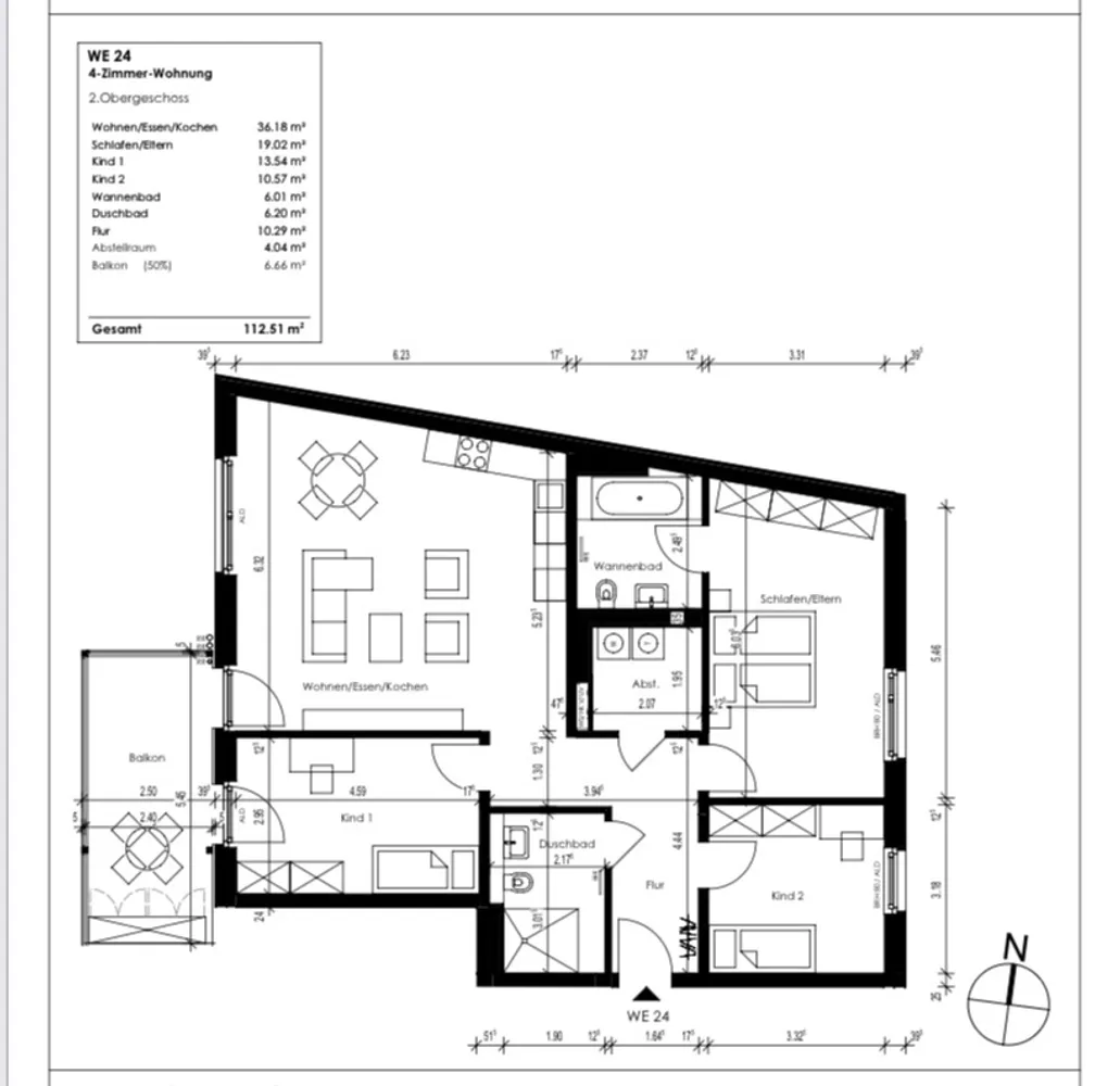 4 Zimmer Wohnung mit 112 m² in Köln – Bild 2
