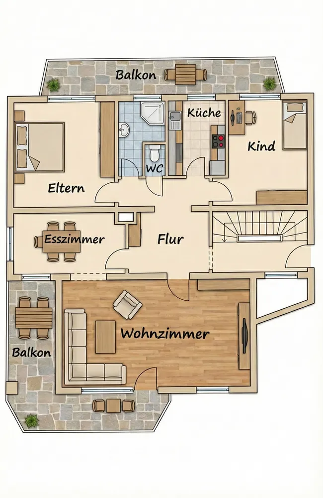 4 Zimmer Wohnung mit 112 m² in Darmstadt – Bild 2