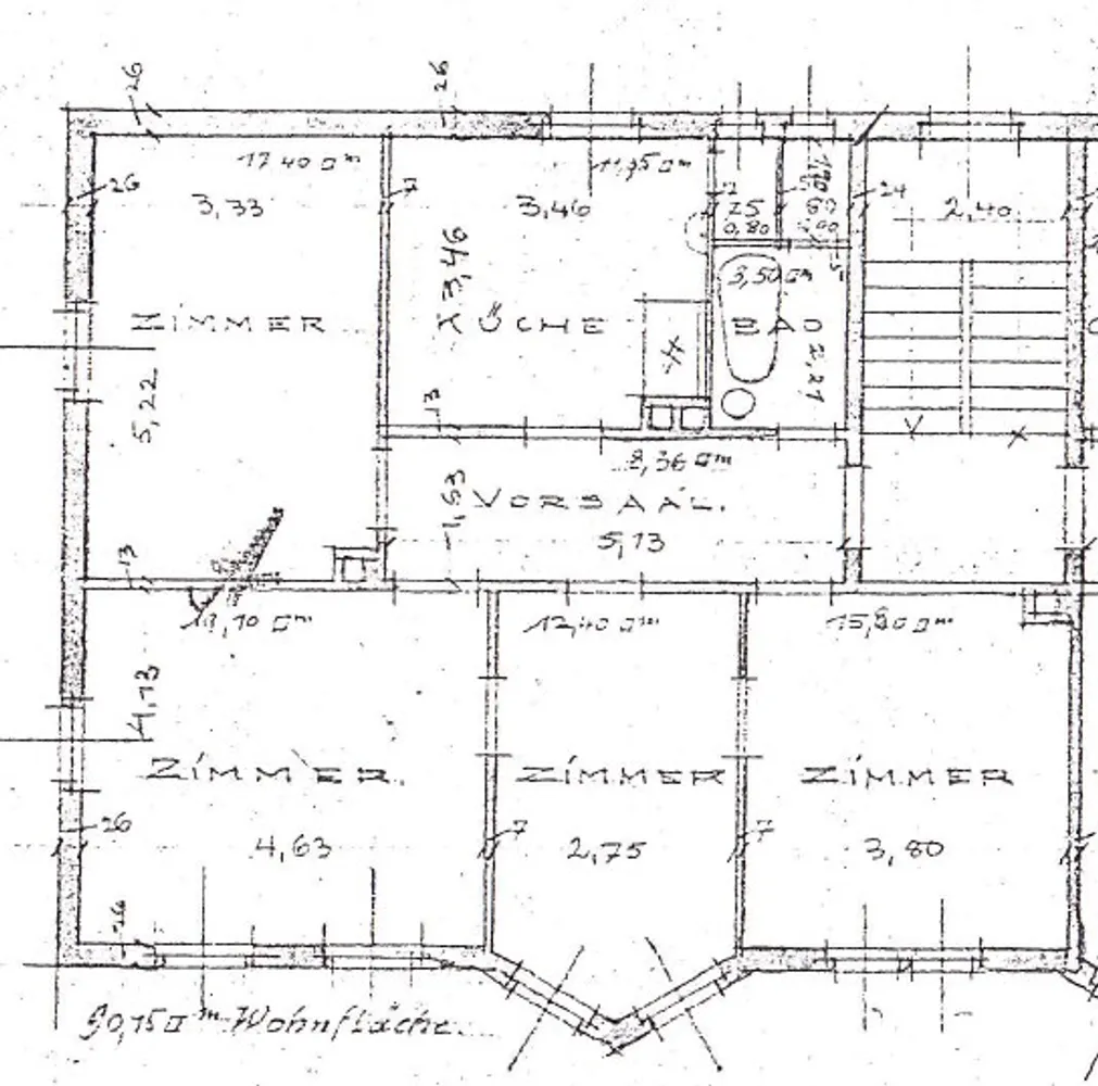 4 Zimmer Wohnung mit 88 m² in Schwarzenberg – Bild 2