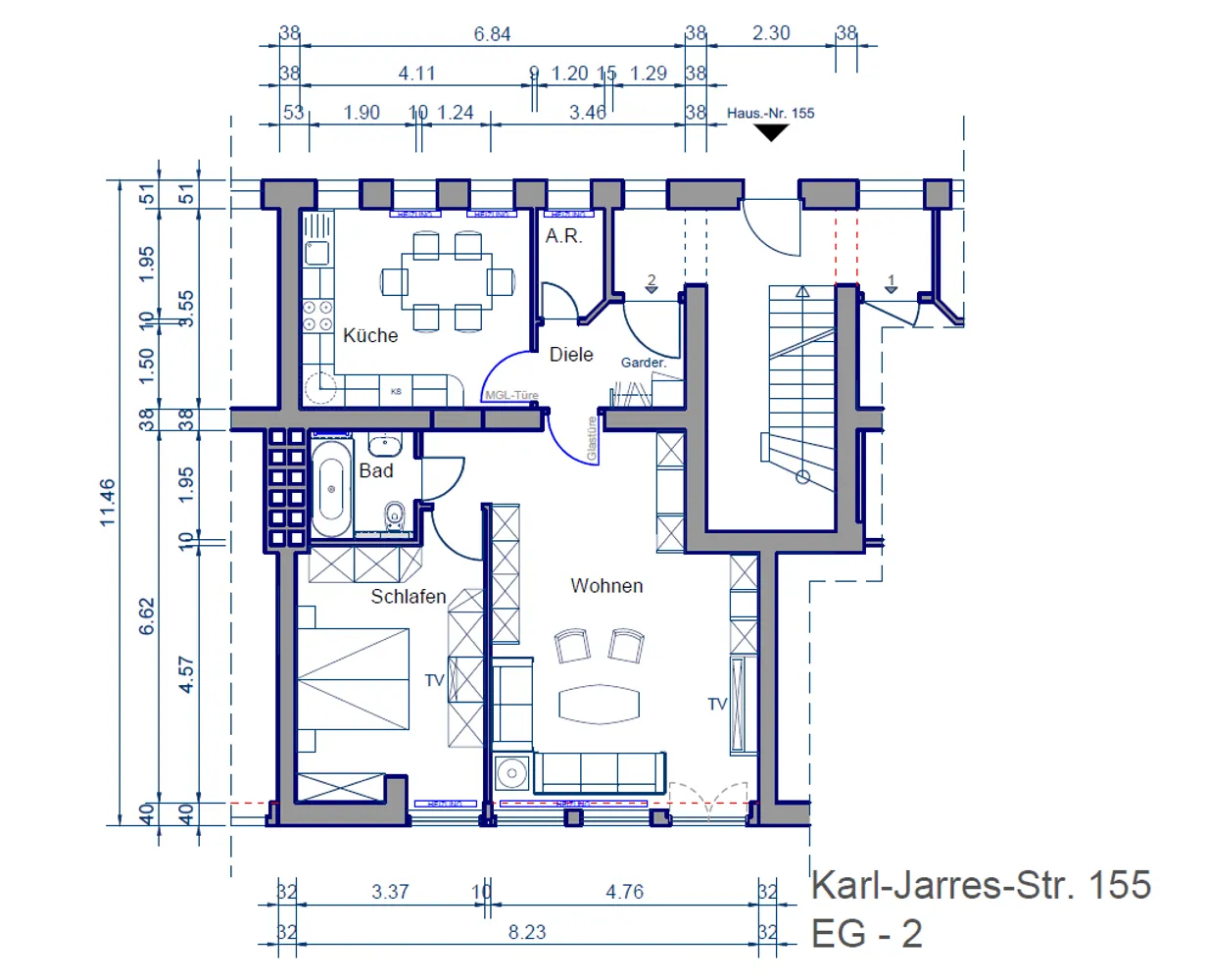 2 Zimmer Wohnung mit 77 m² in Duisburg – Bild 8