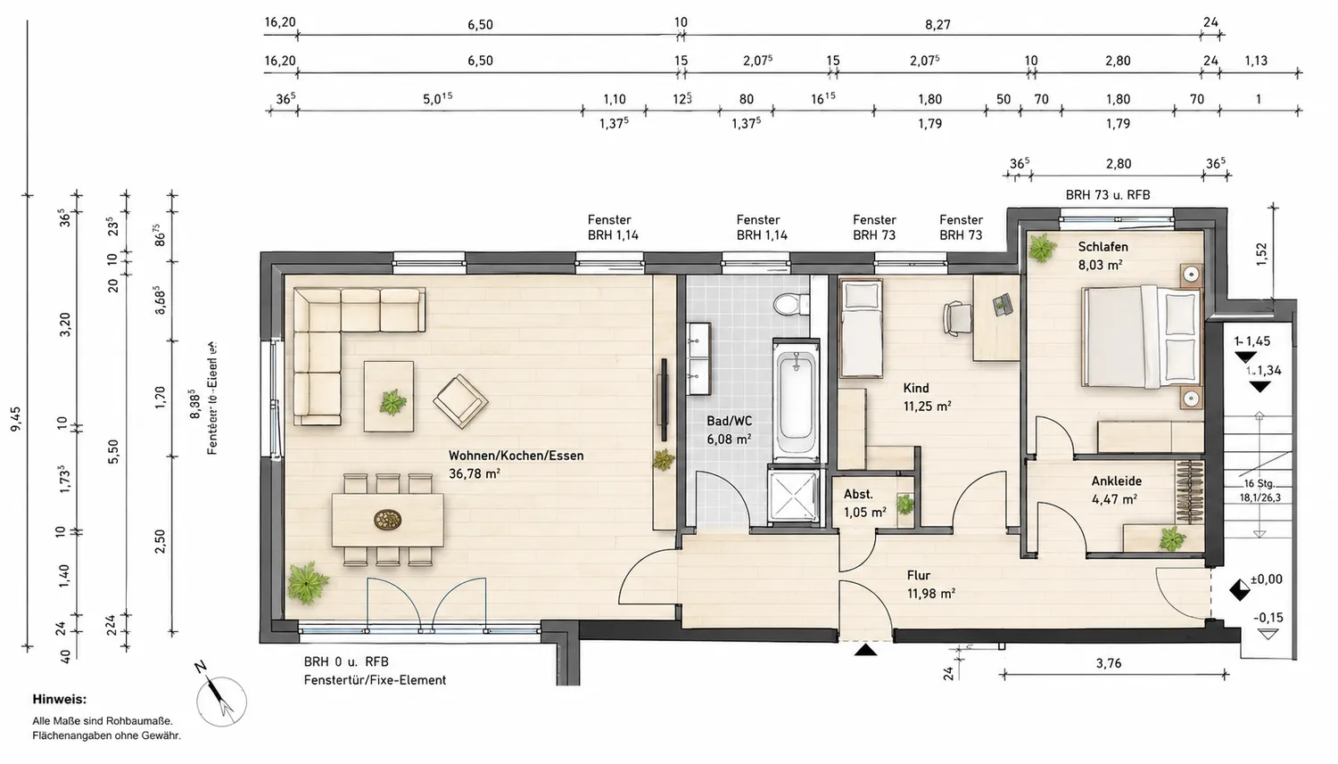 3 Zimmer Wohnung mit 88 m² in Chemnitz – Bild 2
