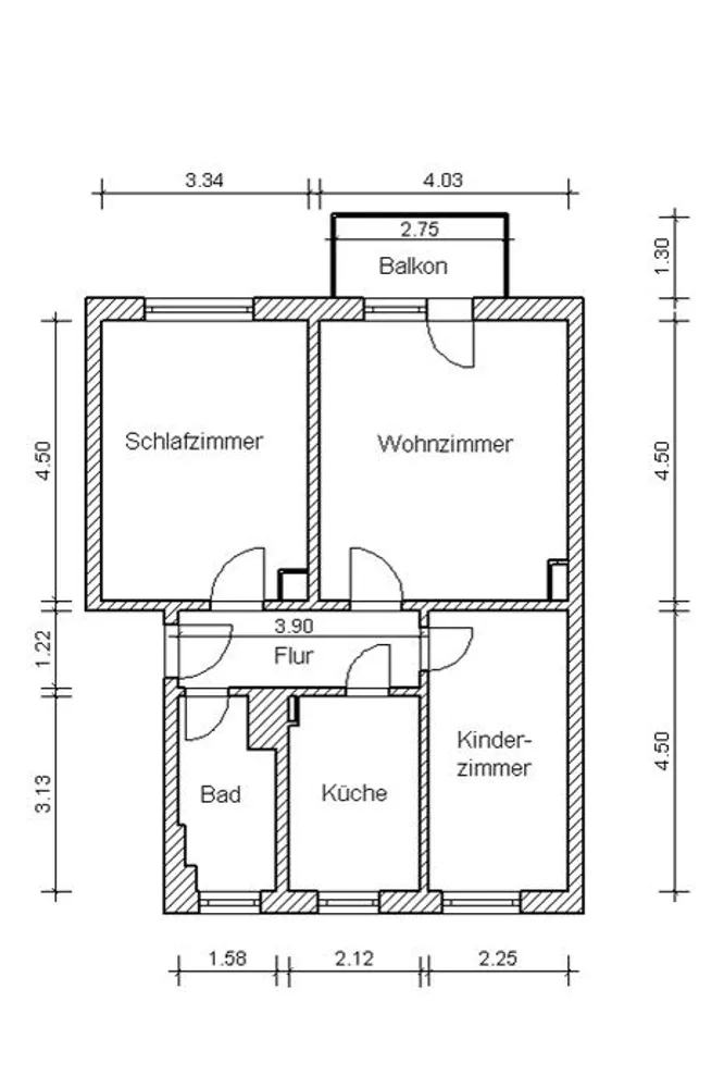 3 Zimmer Wohnung mit 60 m² in Magdeburg – Bild 1