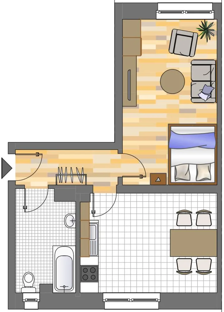 1 Zimmer Wohnung mit 40 m² in Dortmund – Bild 1