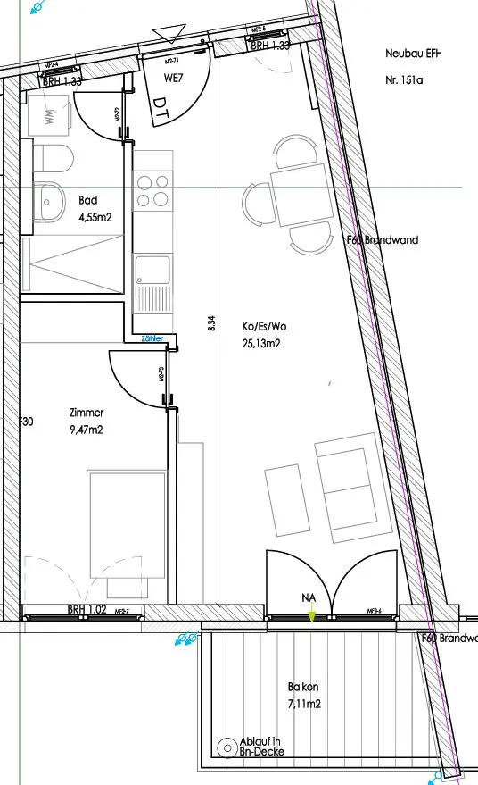 2 Zimmer Wohnung mit 40 m² in Karlsruhe – Bild 7