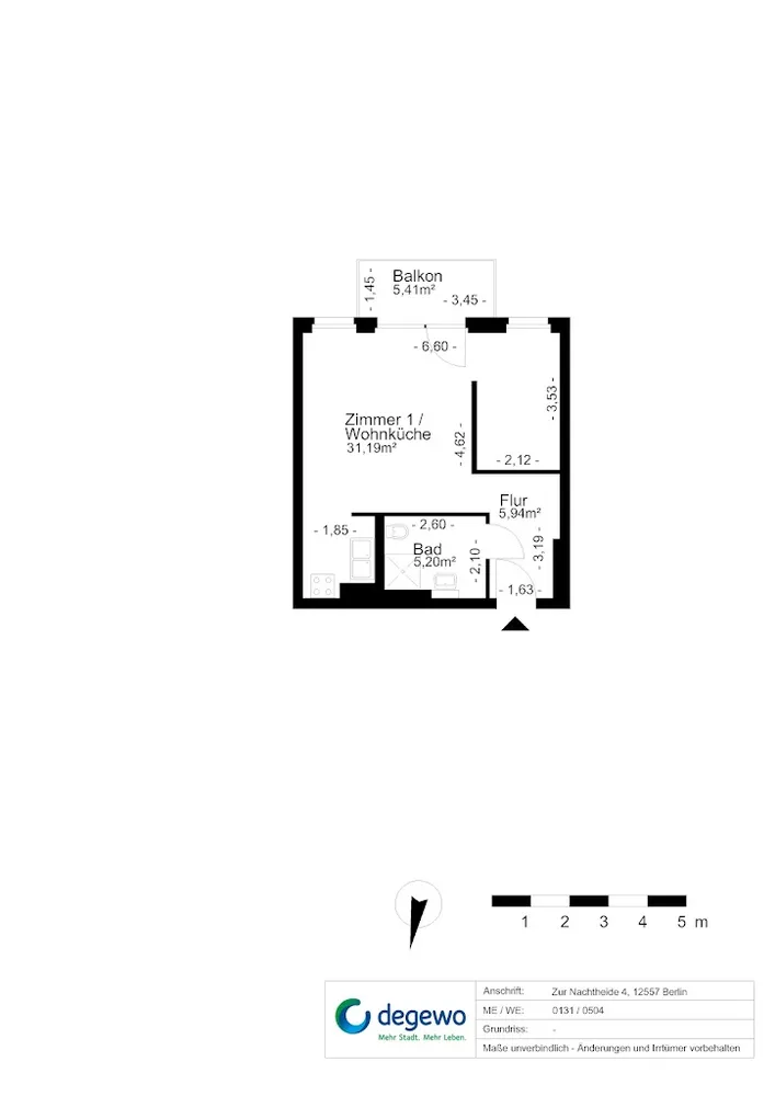 1 Zimmer Wohnung mit 46 m² in Berlin – Bild 7