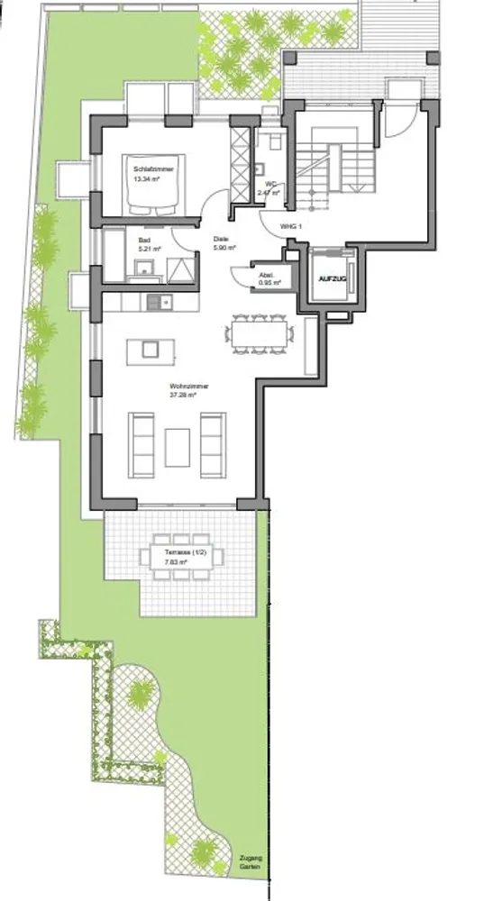 2 room apartment with 73 m² in Munich – Photo 8