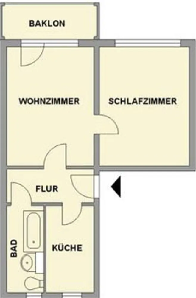 2 room apartment with 49 m² in Limbach-Oberfrohna – Photo 2