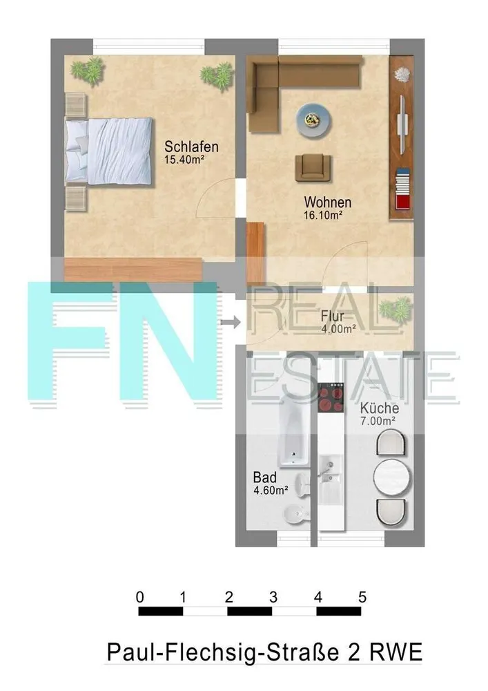 2 Zimmer Wohnung mit 47 m² in Leipzig – Bild 10