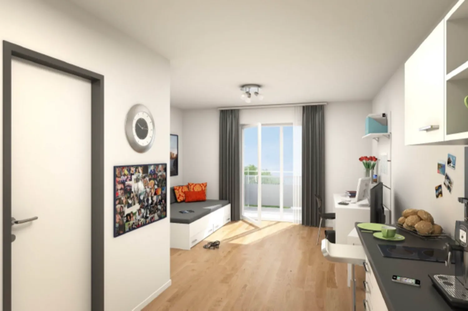 1 Zimmer Wohnung mit 21 m² in Braunschweig – Bild 2