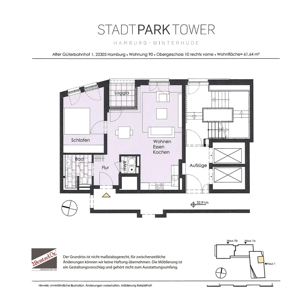 2 Zimmer Wohnung mit 62 m² in Hamburg – Bild 7