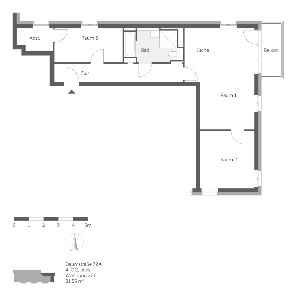 3 Zimmer Wohnung mit 82 m² in Berlin – Bild 9