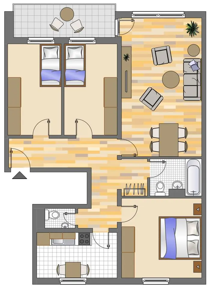 4 Zimmer Wohnung mit 91 m² in Ratingen – Bild 2