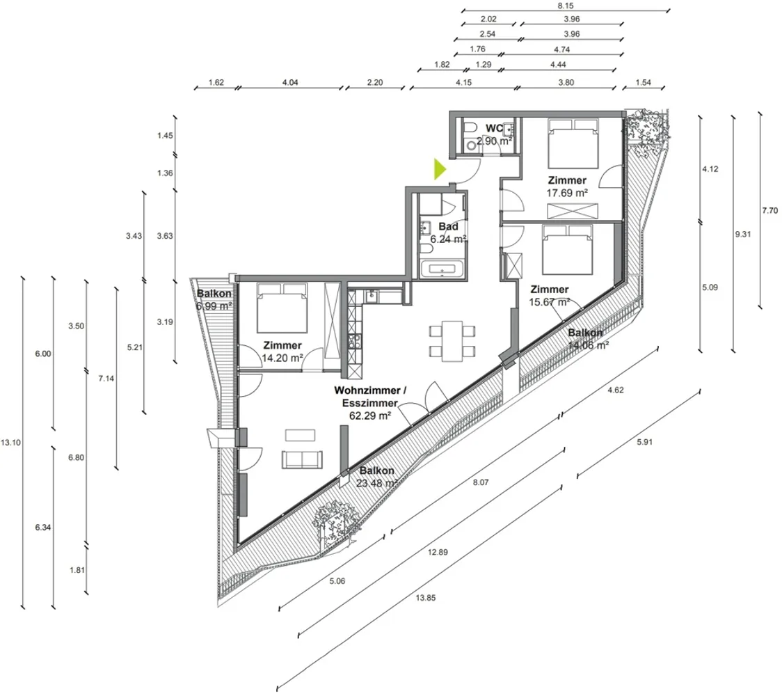 4 Zimmer Wohnung mit 141 m² in Berlin – Bild 6