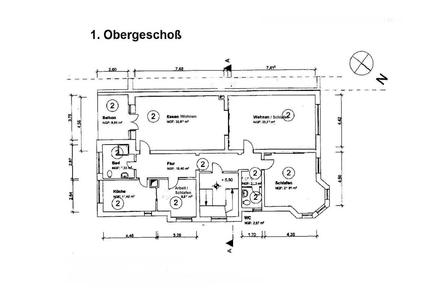 4 room apartment with 144 m² in Frankfurt am Main – Photo 3