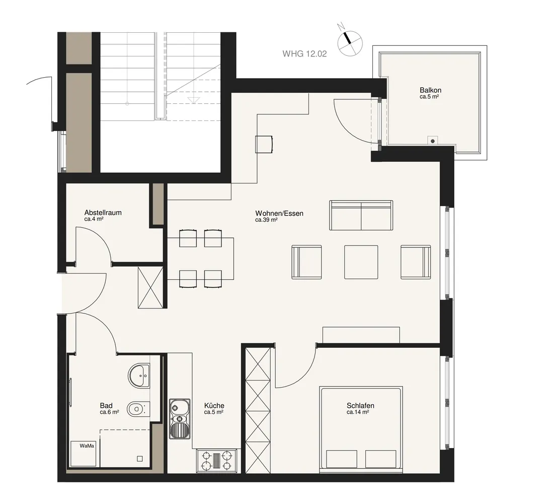 2 room apartment with 70 m² in Berlin – Photo 9