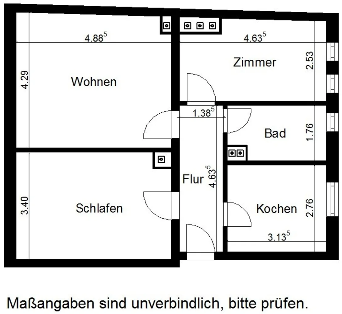 3 Zimmer Wohnung mit 64 m² in Nordhausen – Bild 2