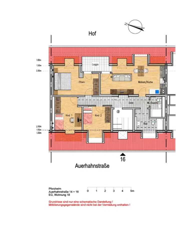 4 Zimmer Wohnung mit 81 m² in Pforzheim – Bild 2